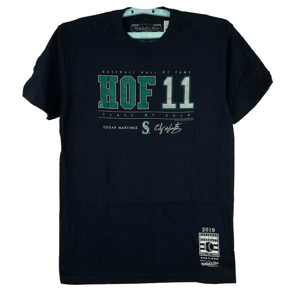 Seattle Mariners Mitchell & Ness MLB M Medium Shirt Hall of Fame #11 Navy NWT‎
